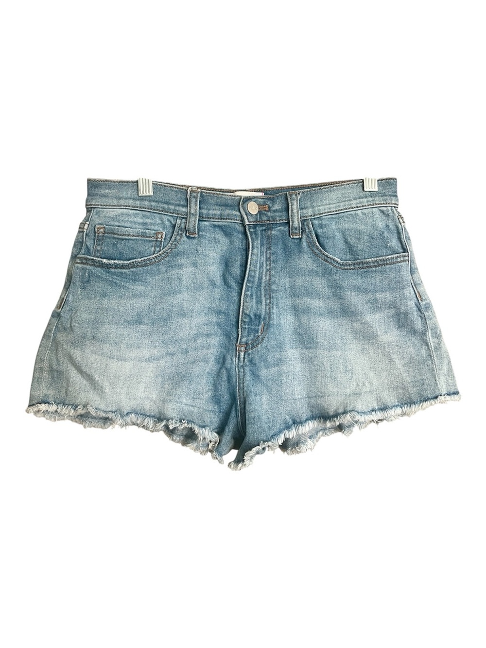 PINK Victoria's Secret Denim Cut Off Shorts Distressed Raw Hem Classic SZ 10